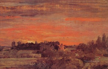 Rectoría de East Bergholt Paisaje romántico John Constable Pinturas al óleo
